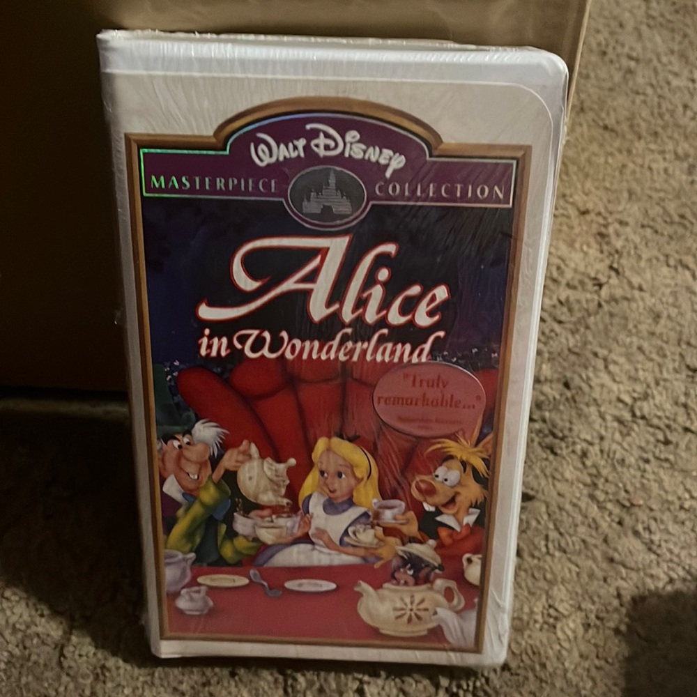 1999 Alice in Wonderland VHS tape